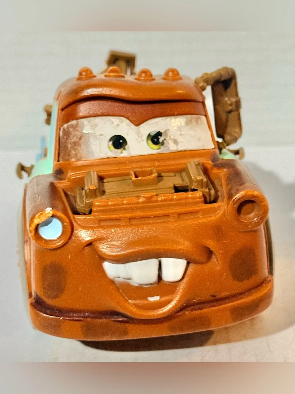 Disney Pixar Cars Tow Mater Pull Back Truck Reverse ⭐️Pre-Used Fair⭐️
